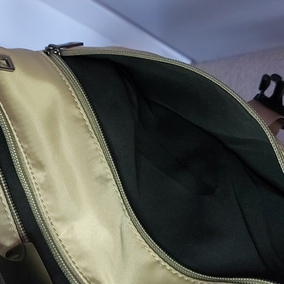 Gold trim nylon belt/cross body bag/clutch - Picture 10 of 16